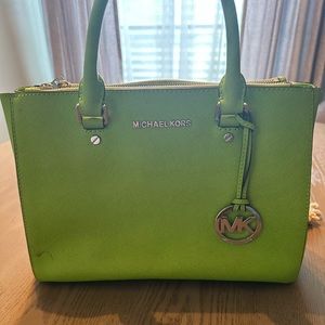Michael Kors lime green bag